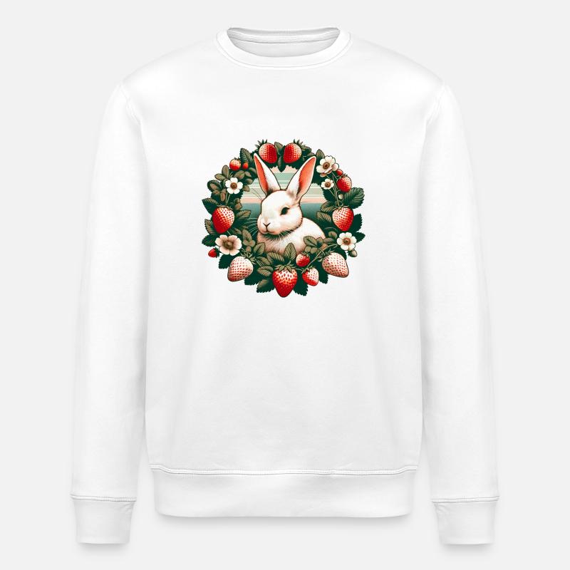 Hase Hase - Stanley/Stella Unisex Bio-Sweatshirt ROLLER - Weiß