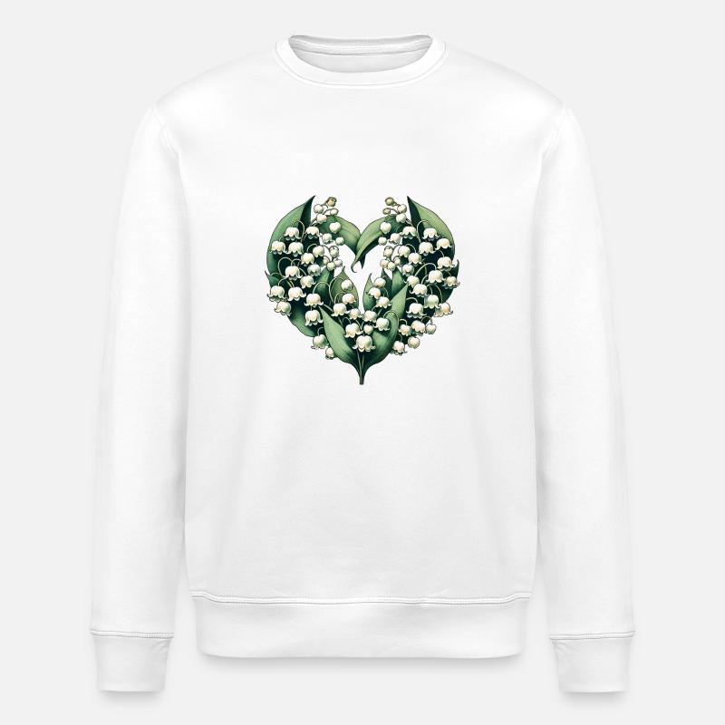 Maiglöckchen - Stanley/Stella Unisex Bio-Sweatshirt ROLLER - Weiß