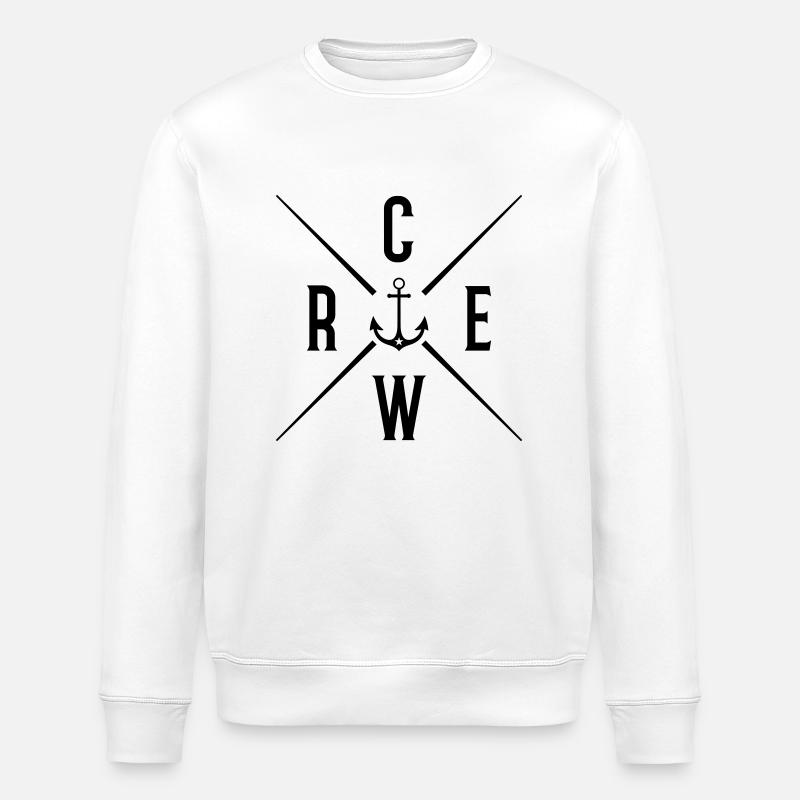 crew - Stanley/Stella Unisex Bio-Sweatshirt ROLLER - Weiß
