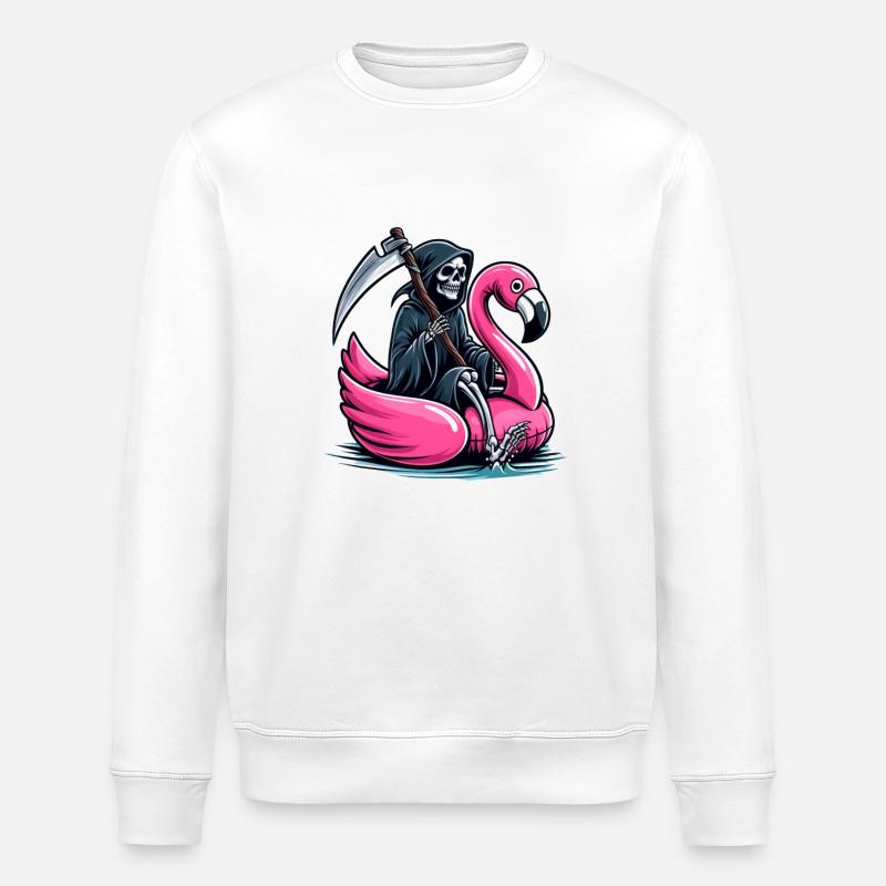 Faucheur de vacances - Sweat bio ROLLER Stanley/Stella Unisexe - blanc