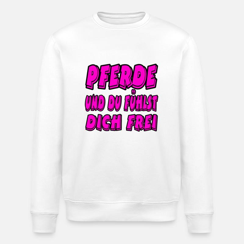 Pferde - Stanley/Stella Unisex Bio-Sweatshirt ROLLER - Weiß