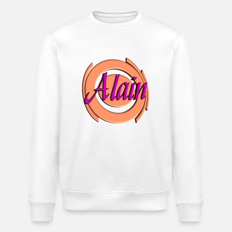 alain2 - Stanley/Stella Unisex Bio-Sweatshirt ROLLER - Weiß