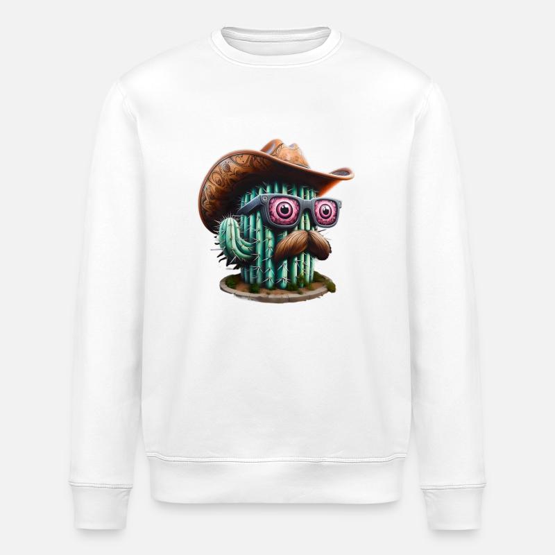 CowTus - Stanley/Stella Unisex Bio-Sweatshirt ROLLER - Weiß