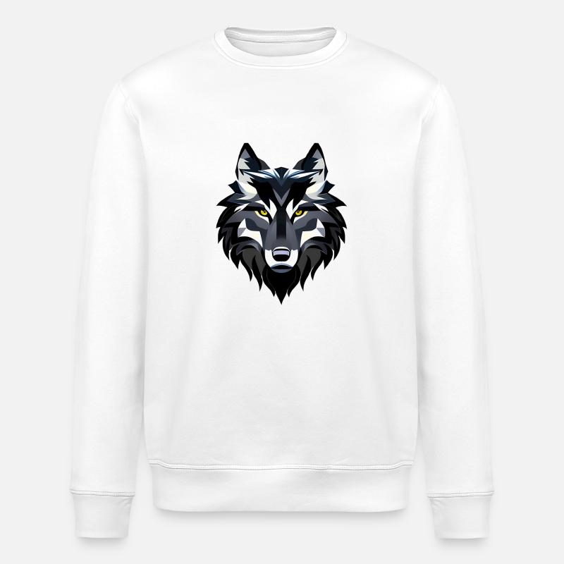 Loup - Sweat bio ROLLER Stanley/Stella Unisexe - blanc