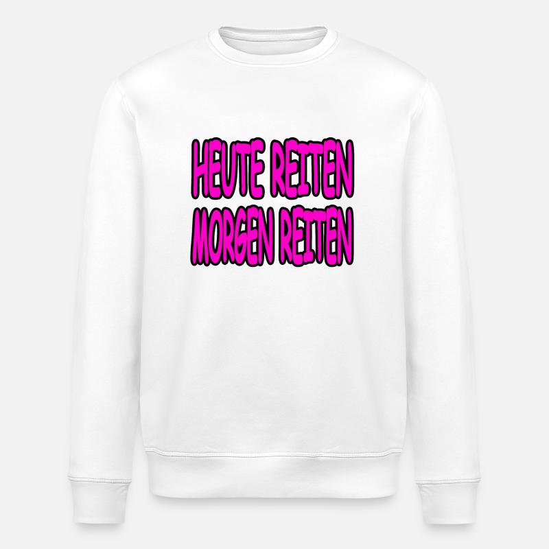 Reiten - Stanley/Stella Unisex Bio-Sweatshirt ROLLER - Weiß
