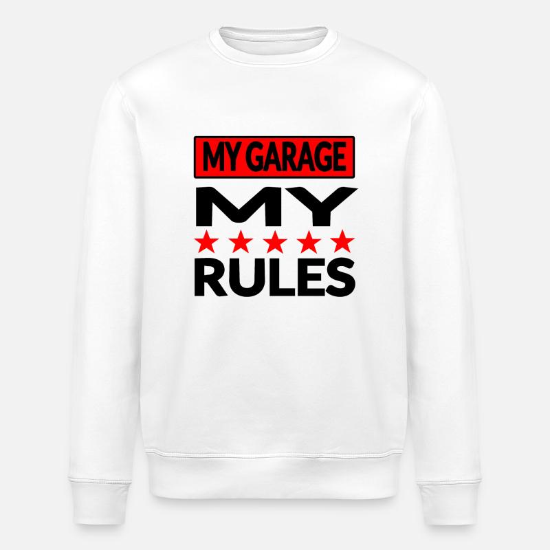 Garage - Stanley/Stella ROLLER Unisex Organic Sweatshirt - white