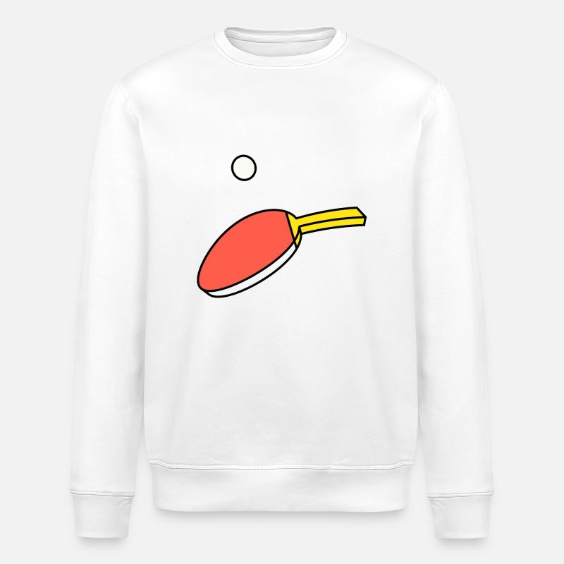 Ping Pong - Paddel & Ball - Stanley/Stella Unisex Bio-Sweatshirt ROLLER - Weiß