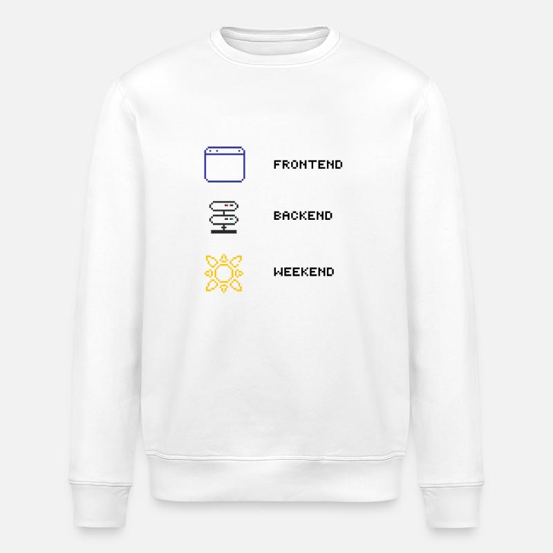 Für jeden Full-Stack Entwickler - Stanley/Stella Unisex Bio-Sweatshirt ROLLER - Weiß