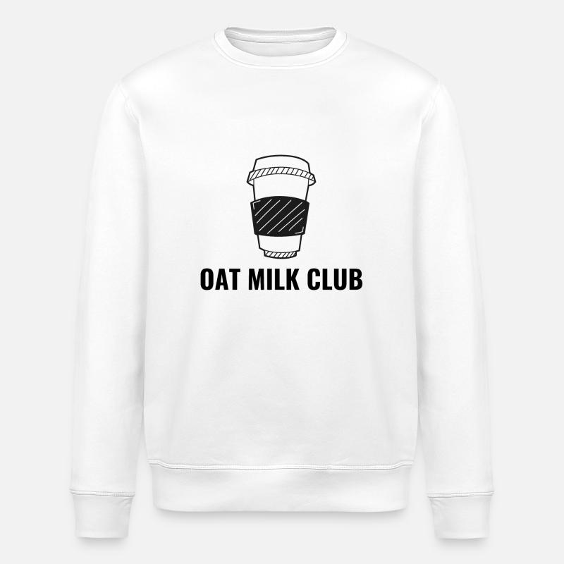 Club de lait d’avoine - Sweat bio ROLLER Stanley/Stella Unisexe - blanc