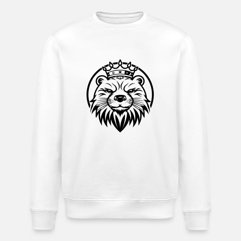 Königlicher Schattenotter - Stanley/Stella Unisex Bio-Sweatshirt ROLLER - Weiß