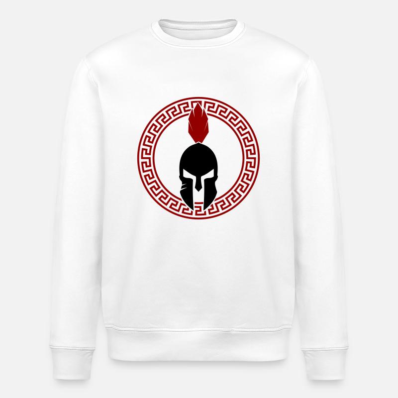 sparta helm wappen - Stanley/Stella Unisex Bio-Sweatshirt ROLLER - Weiß