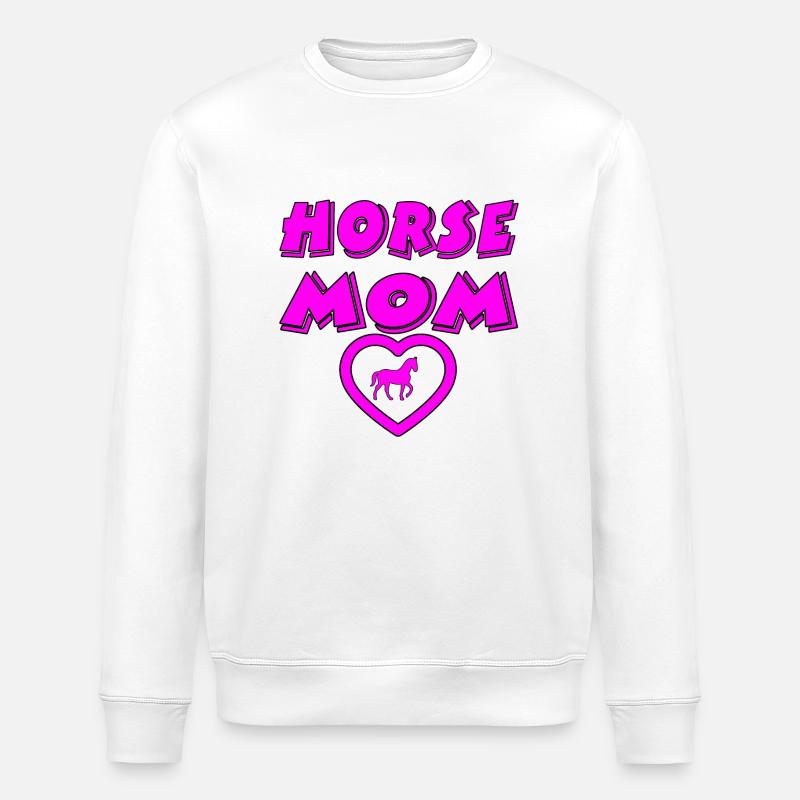 Cheval - Sweat bio ROLLER Stanley/Stella Unisexe - blanc