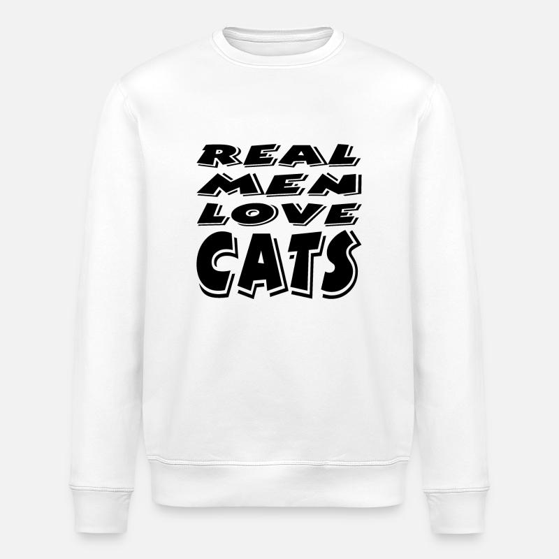 Chat - Sweat bio ROLLER Stanley/Stella Unisexe - blanc