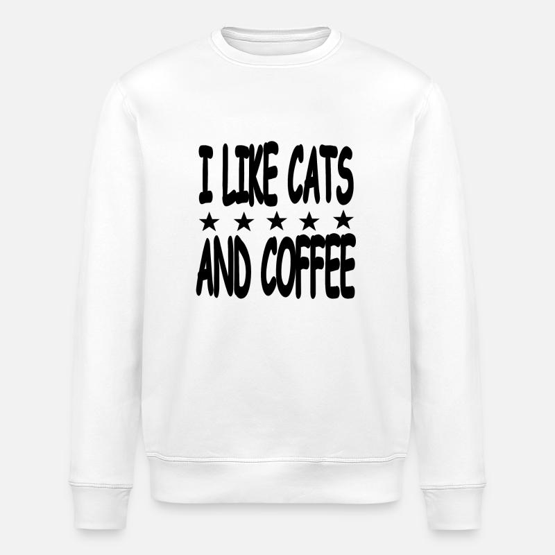 Félin - Sweat bio ROLLER Stanley/Stella Unisexe - blanc