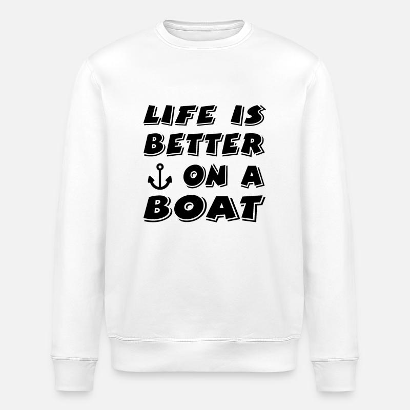 Bateau - Sweat bio ROLLER Stanley/Stella Unisexe - blanc