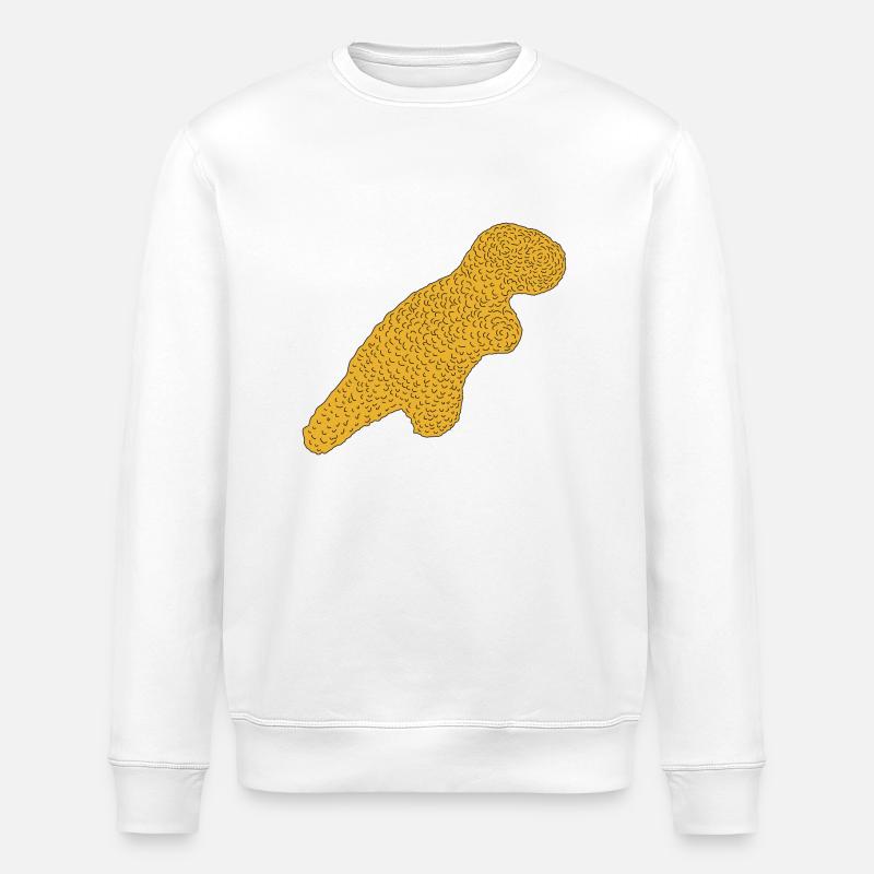 Dinosaurier Nugget - Stanley/Stella Unisex Bio-Sweatshirt ROLLER - Weiß