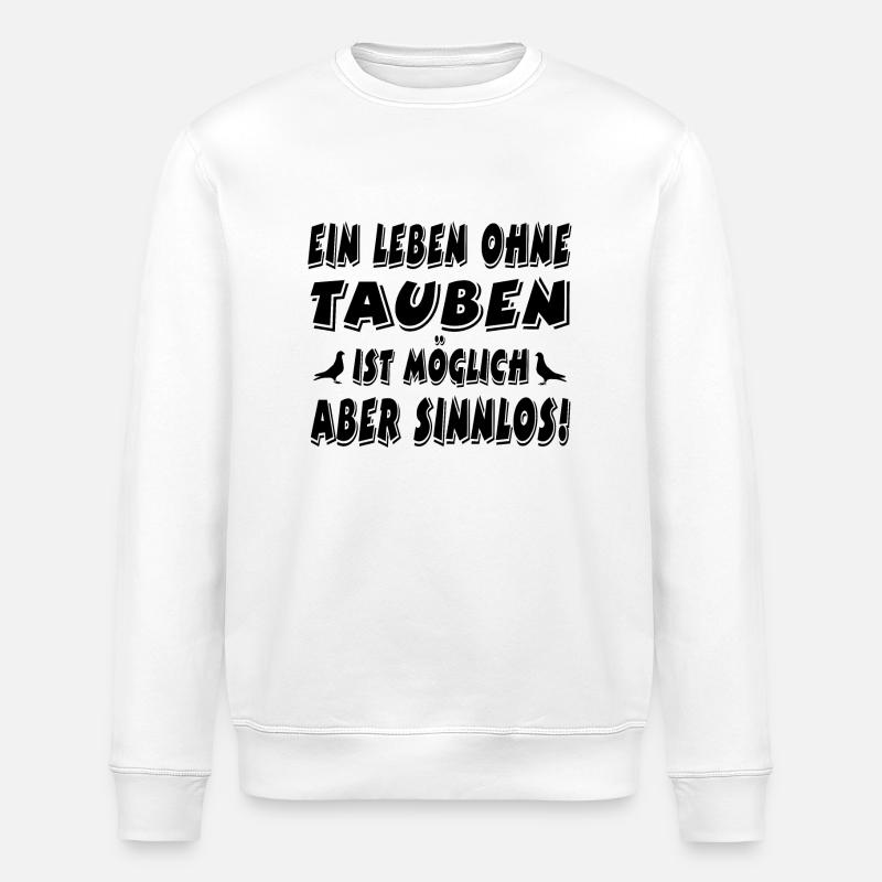 Tauben - Stanley/Stella Unisex Bio-Sweatshirt ROLLER - Weiß