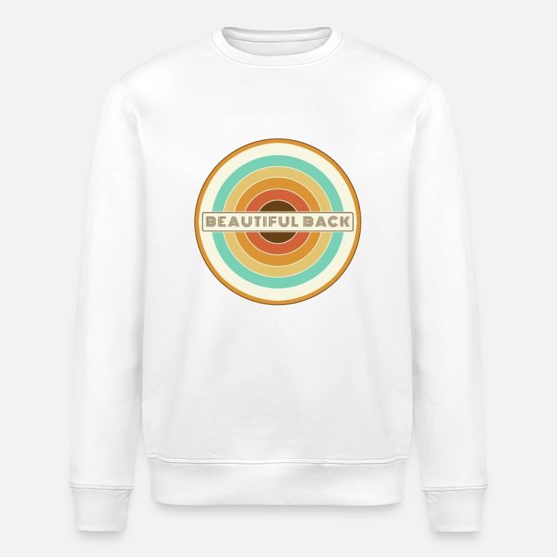 Beautiful Back 70er - Stanley/Stella Unisex Bio-Sweatshirt ROLLER - Weiß