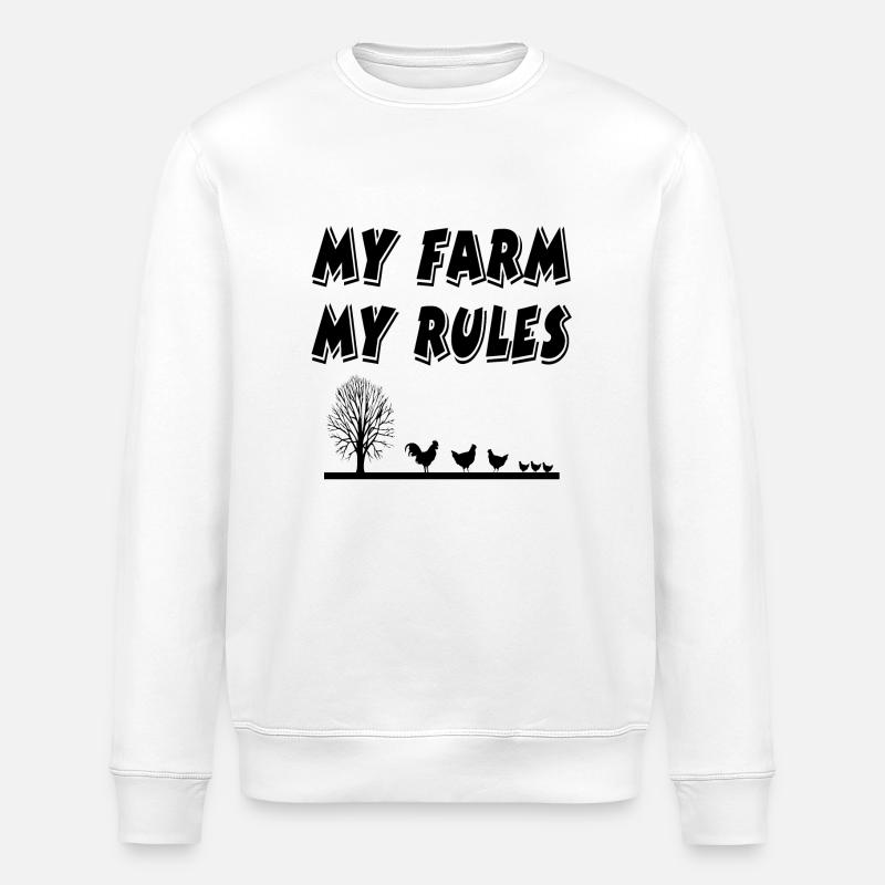 Bauernhof - Stanley/Stella Unisex Bio-Sweatshirt ROLLER - Weiß