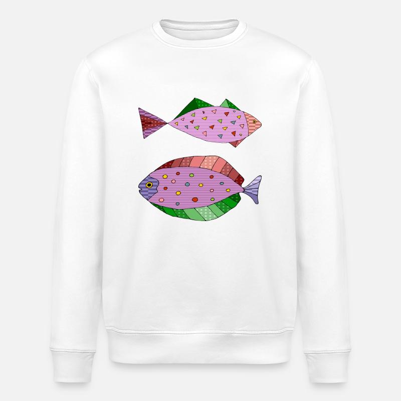 Fische - Stanley/Stella Unisex Bio-Sweatshirt ROLLER - Weiß