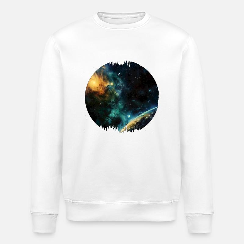 Astronomy is a science - Stanley/Stella ROLLER Unisex Organic Sweatshirt - white