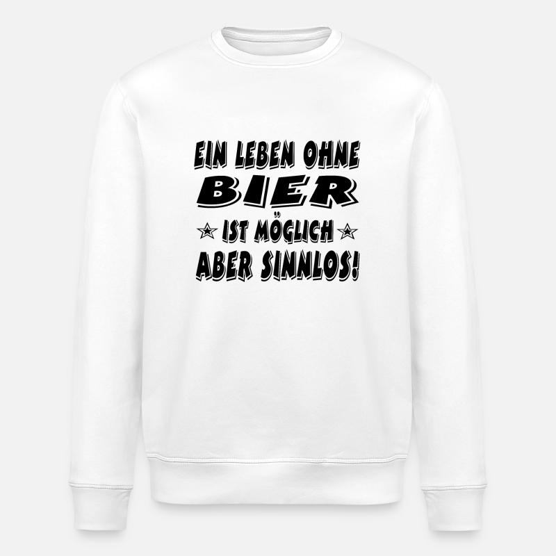 Bier - Stanley/Stella Unisex Bio-Sweatshirt ROLLER - Weiß