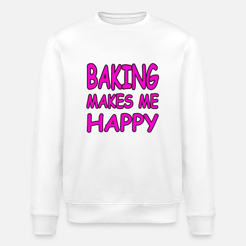 Bake - Stanley/Stella ROLLER Unisex Organic Sweatshirt - white