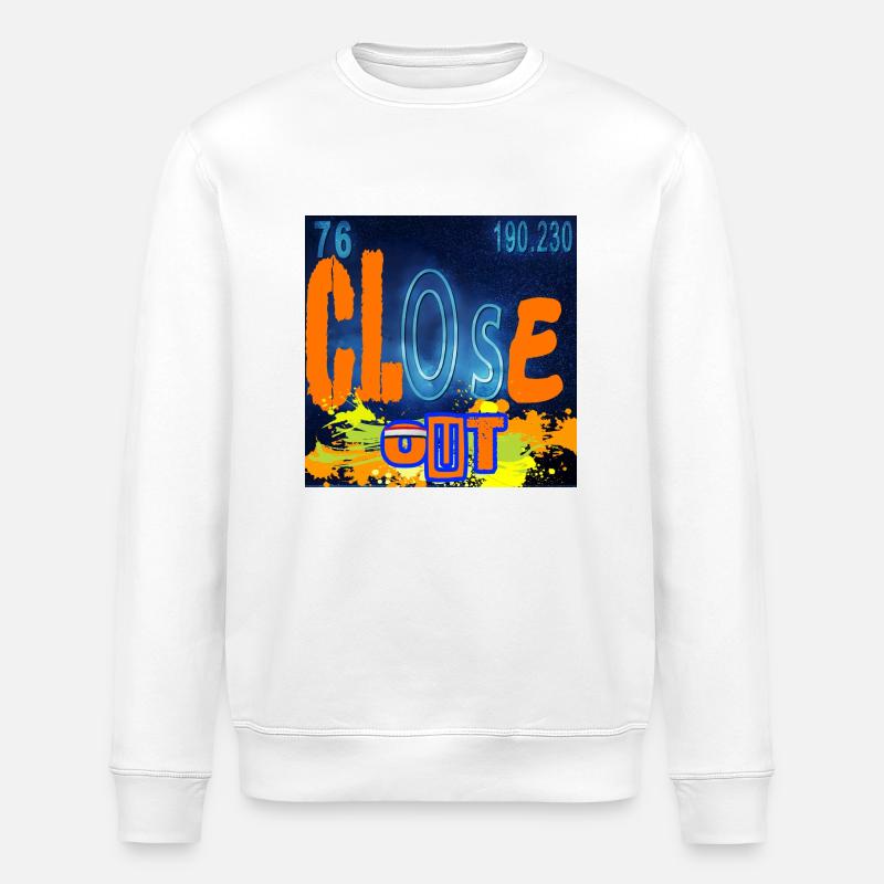 CHEMIE SCHLIESSEN - Stanley/Stella Unisex Bio-Sweatshirt ROLLER - Weiß