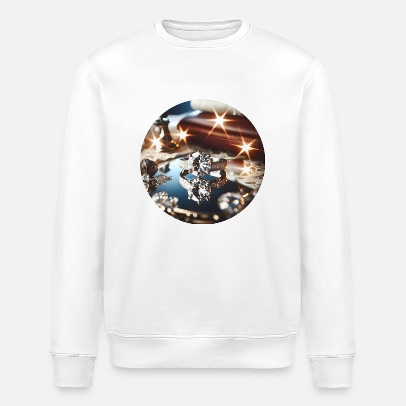 Diamant - Stanley/Stella Unisex Bio-Sweatshirt ROLLER - Weiß