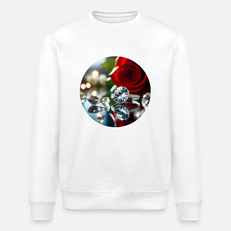 Diamant - Stanley/Stella Unisex Bio-Sweatshirt ROLLER - Weiß