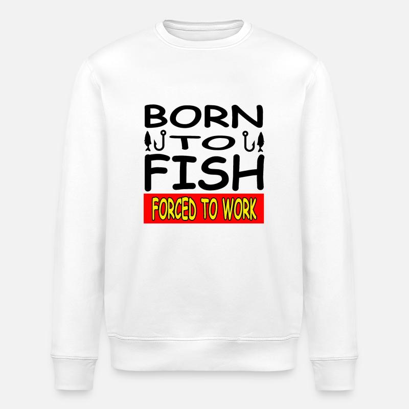 Pêche - Sweat bio ROLLER Stanley/Stella Unisexe - blanc