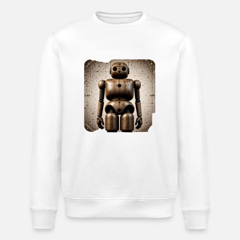 Roboter - Stanley/Stella Unisex Bio-Sweatshirt ROLLER - Weiß