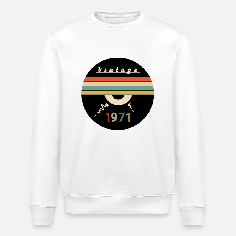 1971 - Millésime - Sweat bio ROLLER Stanley/Stella Unisexe - blanc