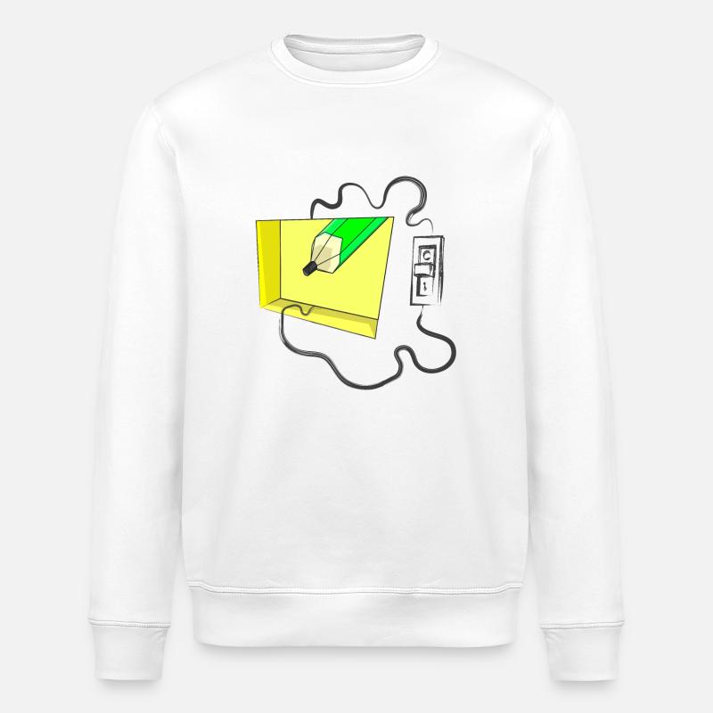 SCHALTER - Stanley/Stella Unisex Bio-Sweatshirt ROLLER - Weiß