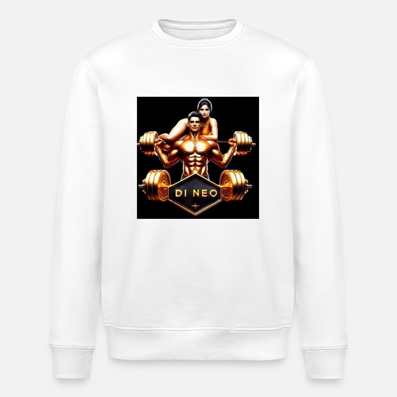 Highest Level Gym Design - Stanley/Stella Unisex Bio-Sweatshirt ROLLER - Weiß