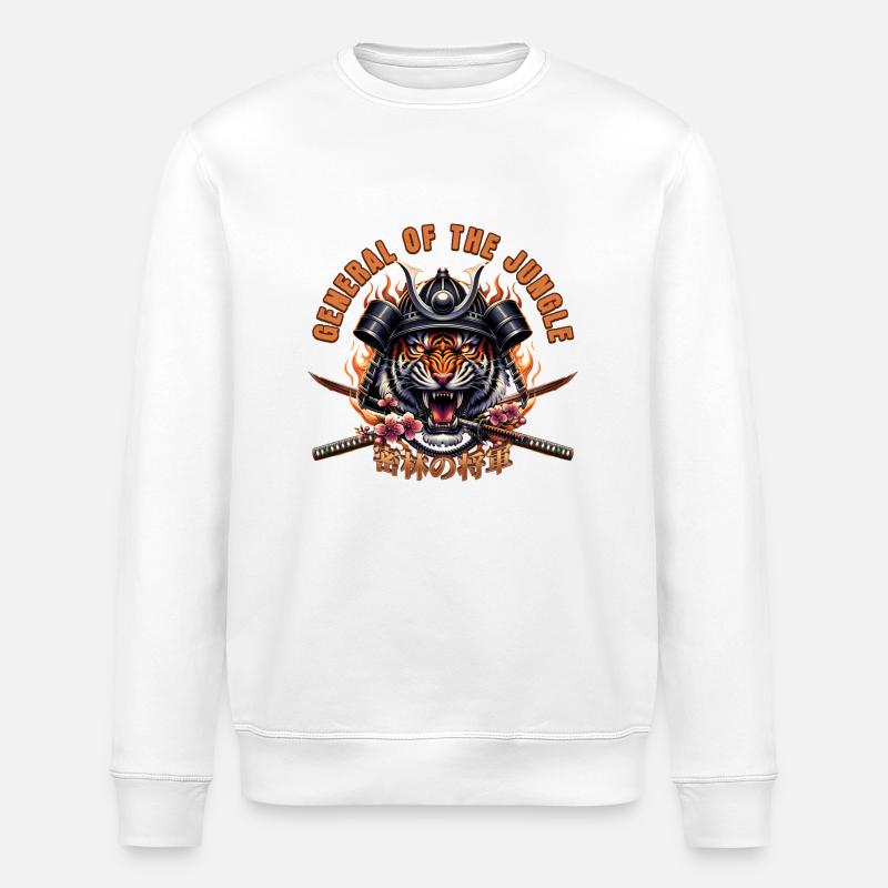 General des Dschungels @ Markus - Stanley/Stella Unisex Bio-Sweatshirt ROLLER - Weiß