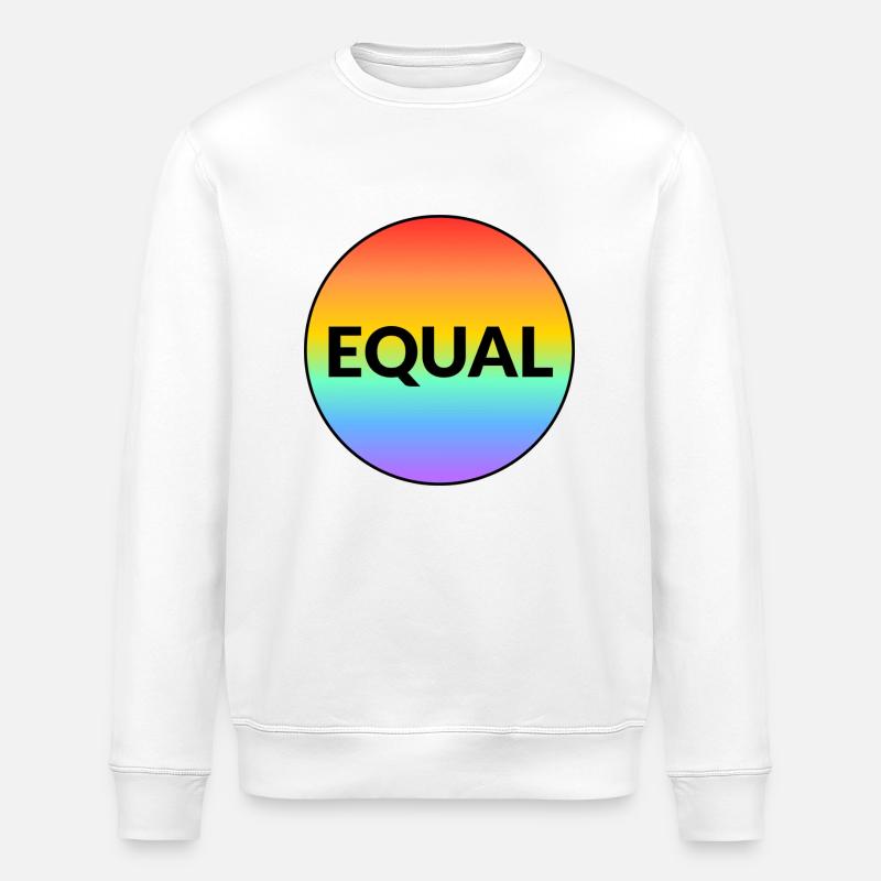 GLEICHER LGBT-PRIDE-MONAT - Stanley/Stella Unisex Bio-Sweatshirt ROLLER - Weiß