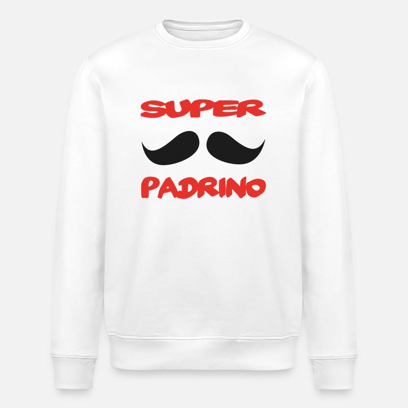 Super Padrino - Stanley/Stella Unisex Bio-Sweatshirt ROLLER - Weiß