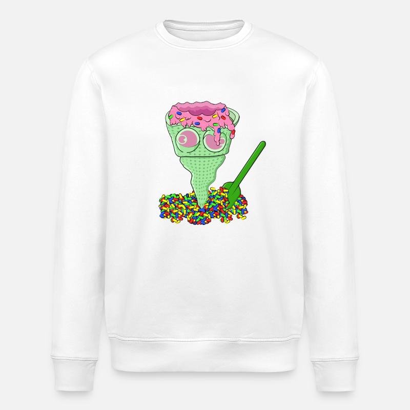 BOUCHÉE FROIDE - Sweat bio ROLLER Stanley/Stella Unisexe - blanc