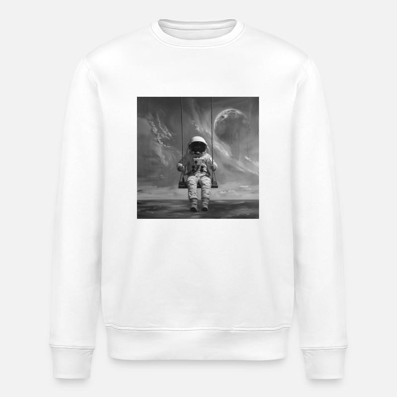 Astronaut - Stanley/Stella Unisex Bio-Sweatshirt ROLLER - Weiß