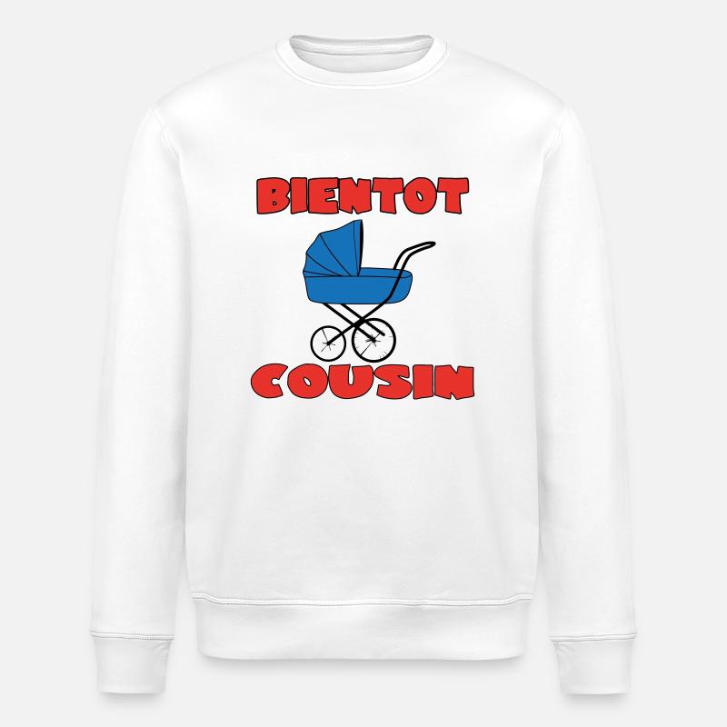 BALDIGER COUSIN - Stanley/Stella Unisex Bio-Sweatshirt ROLLER - Weiß