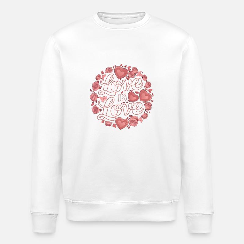 L’AMOUR EST L’AMOUR - Sweat bio ROLLER Stanley/Stella Unisexe - blanc