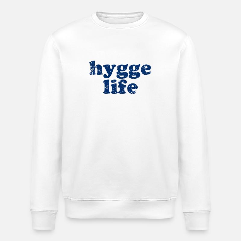 Conception Grunge Hygge Life - Sweat bio ROLLER Stanley/Stella Unisexe - blanc