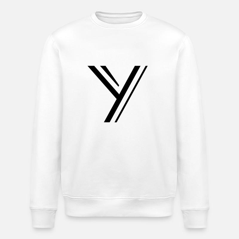 Buchstabe Y - Stanley/Stella Unisex Bio-Sweatshirt ROLLER - Weiß