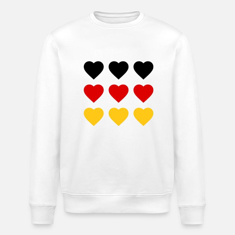 Heart Germany - Stanley/Stella ROLLER Unisex Organic Sweatshirt - white