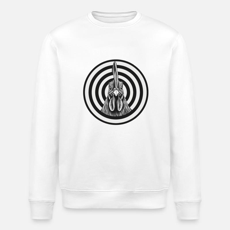 Hahn dans le viseur - Sweat bio ROLLER Stanley/Stella Unisexe - blanc