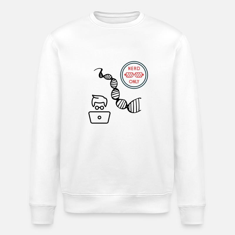 only nerds - Stanley/Stella Unisex Bio-Sweatshirt ROLLER - Weiß
