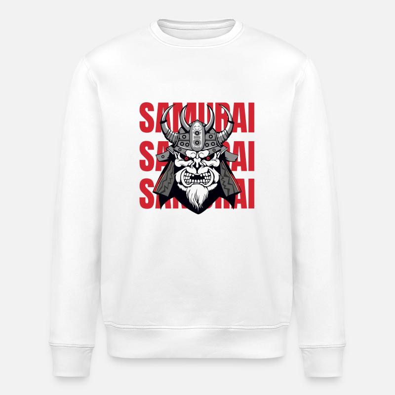 Samurai - Stanley/Stella ROLLER Unisex Organic Sweatshirt - white