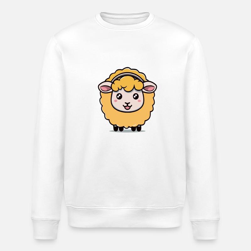 Mouton mignon - Sweat bio ROLLER Stanley/Stella Unisexe - blanc