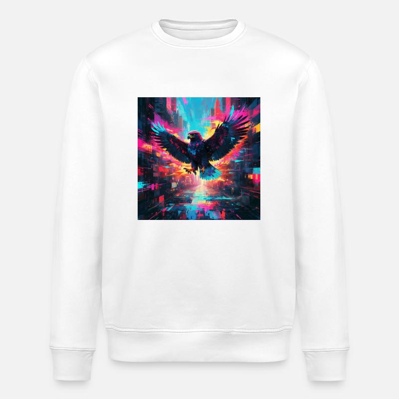 Neon Falke - Stanley/Stella Unisex Bio-Sweatshirt ROLLER - Weiß